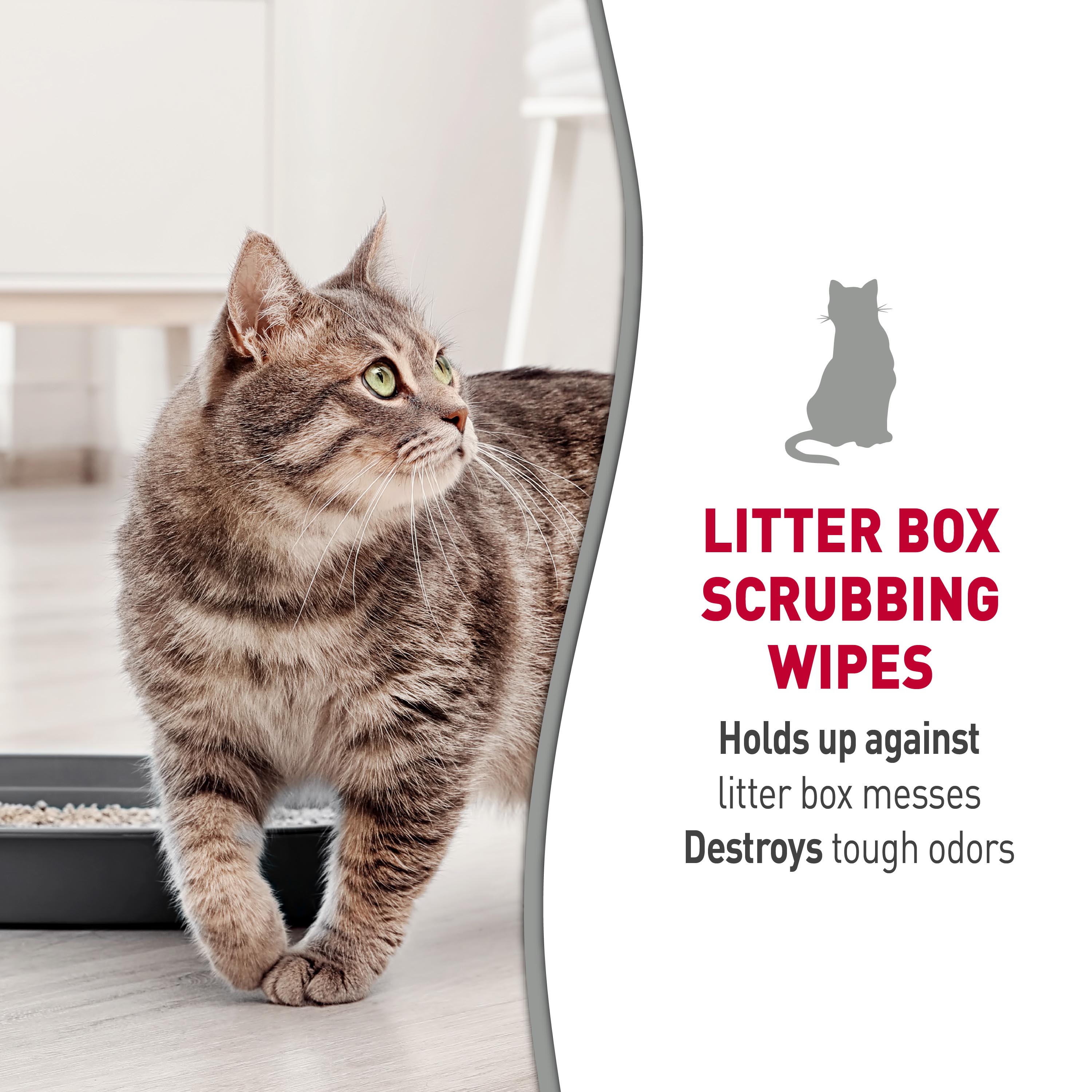Nature s Miracle Litter Box Scrubbing Wipes 30 Count Enzymatic